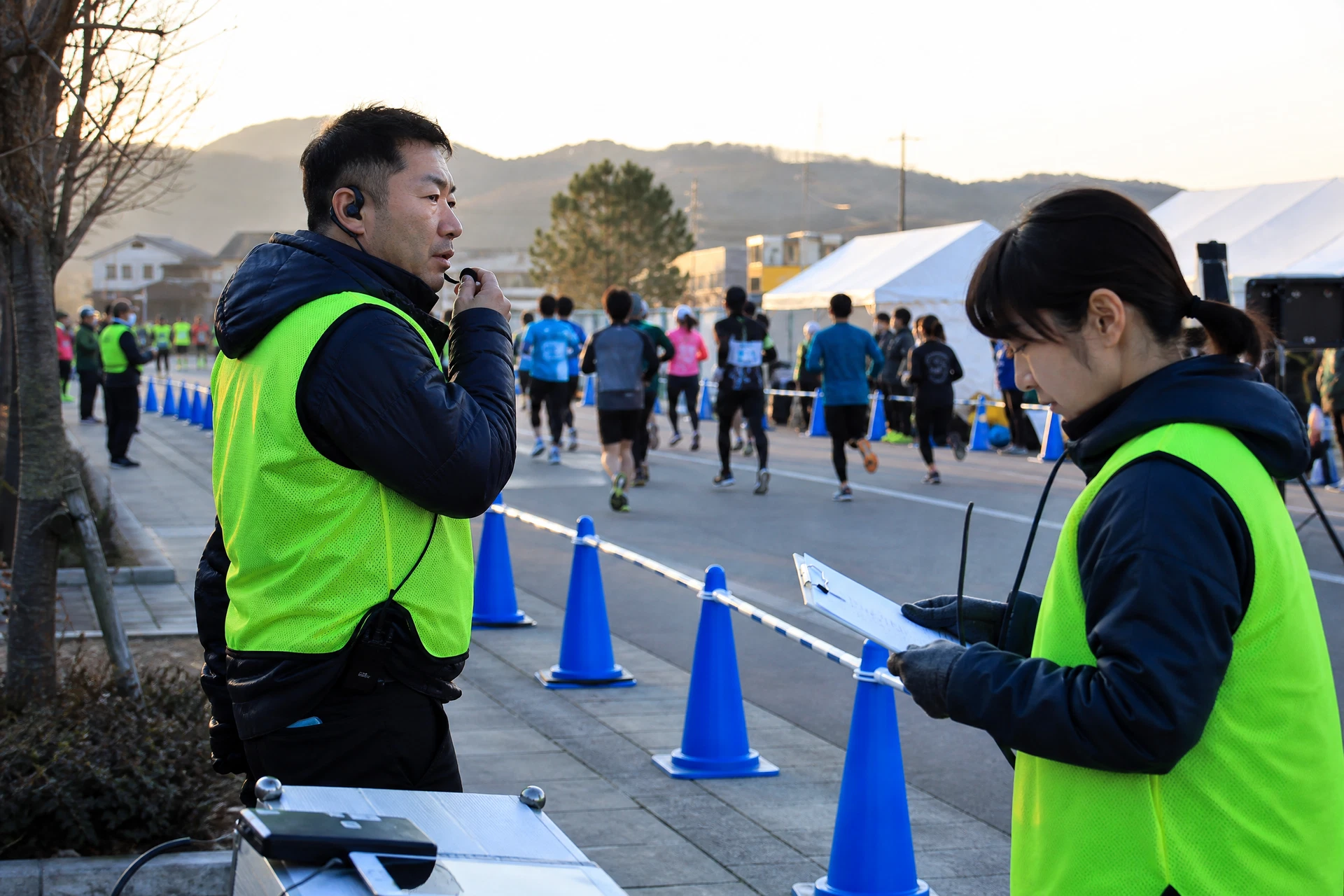 マラソン大会の運営イメージ